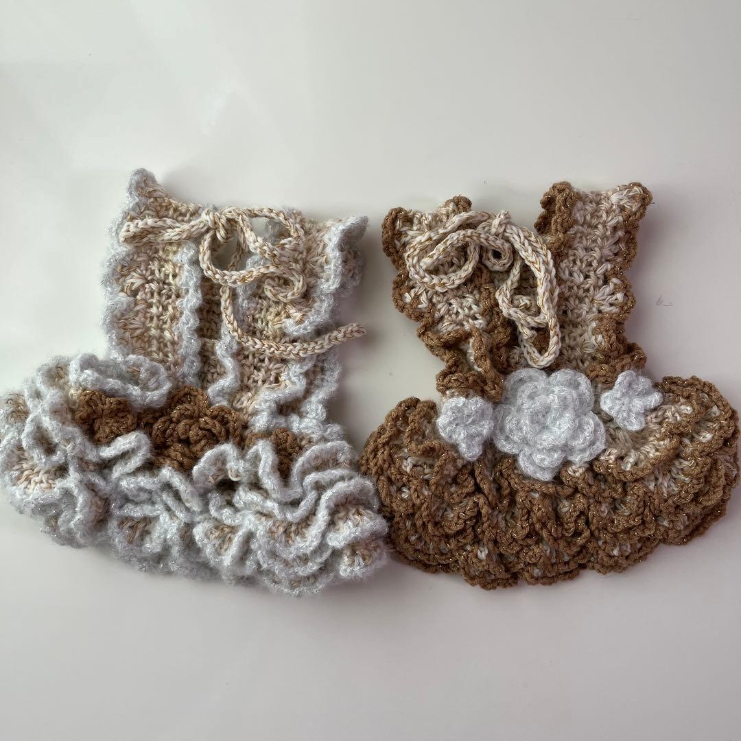 小型犬用手編み服　toto