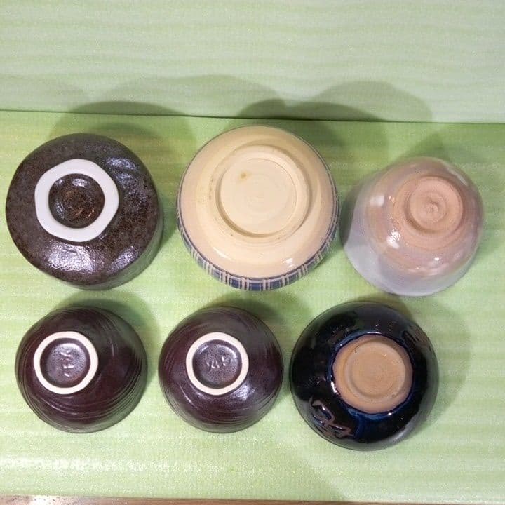 茶道具　茶碗　茶道　茶道道具　古民具　アンティーク　６個セット　おまとめ　お得