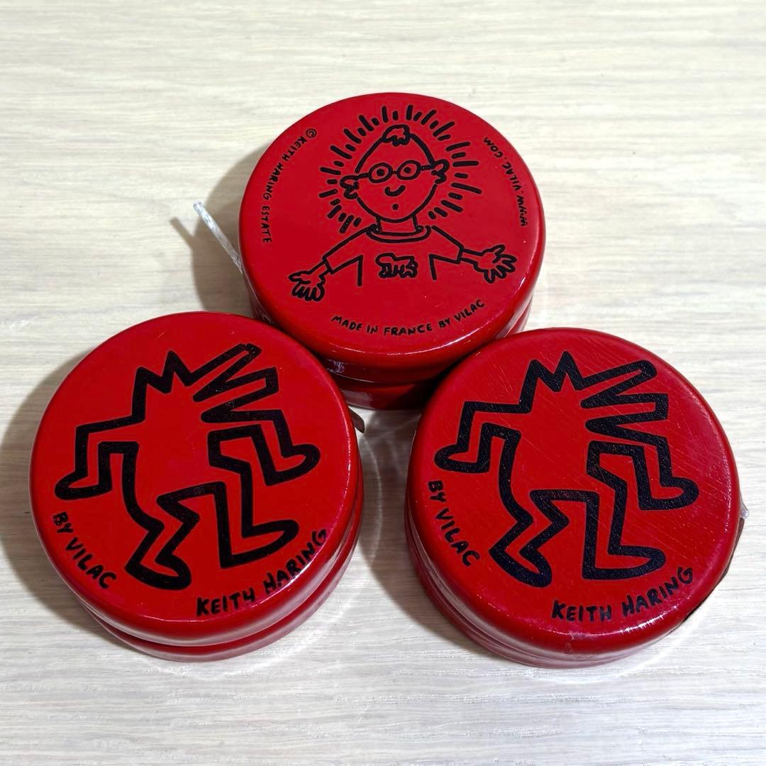 新品未使用 キースヘリング Keith Haring 木製ヨーヨー 3点