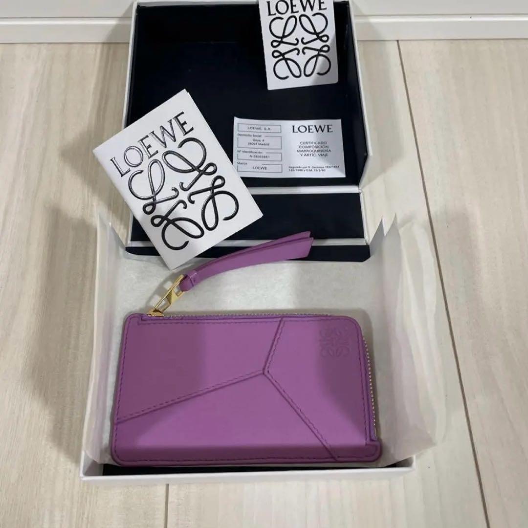 LOEWE パズル　カードホルダー　ロック ローズ　フラグメントケース