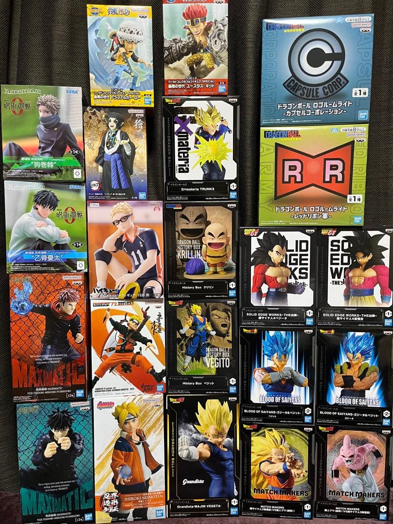 ドラゴンボール 呪術廻戦 ワンピース NARUTO 等　プライズセット