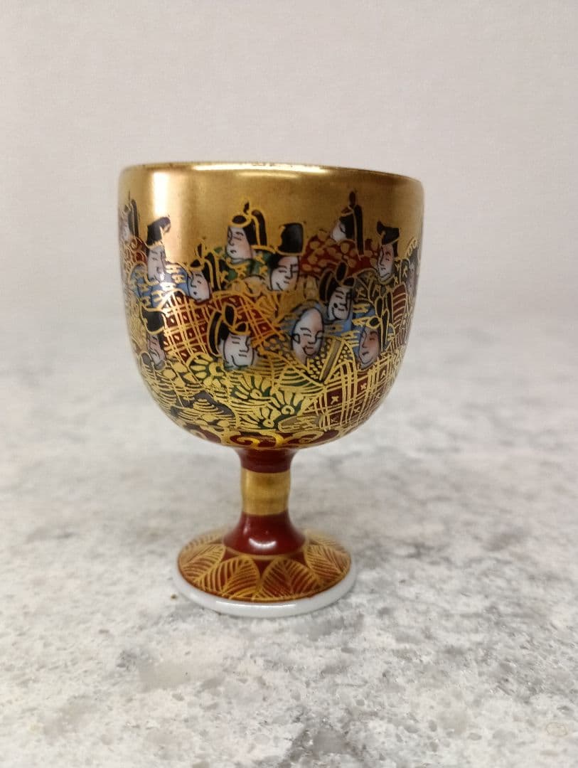 住田岳陽　三十六歌仙細字入　洋盃