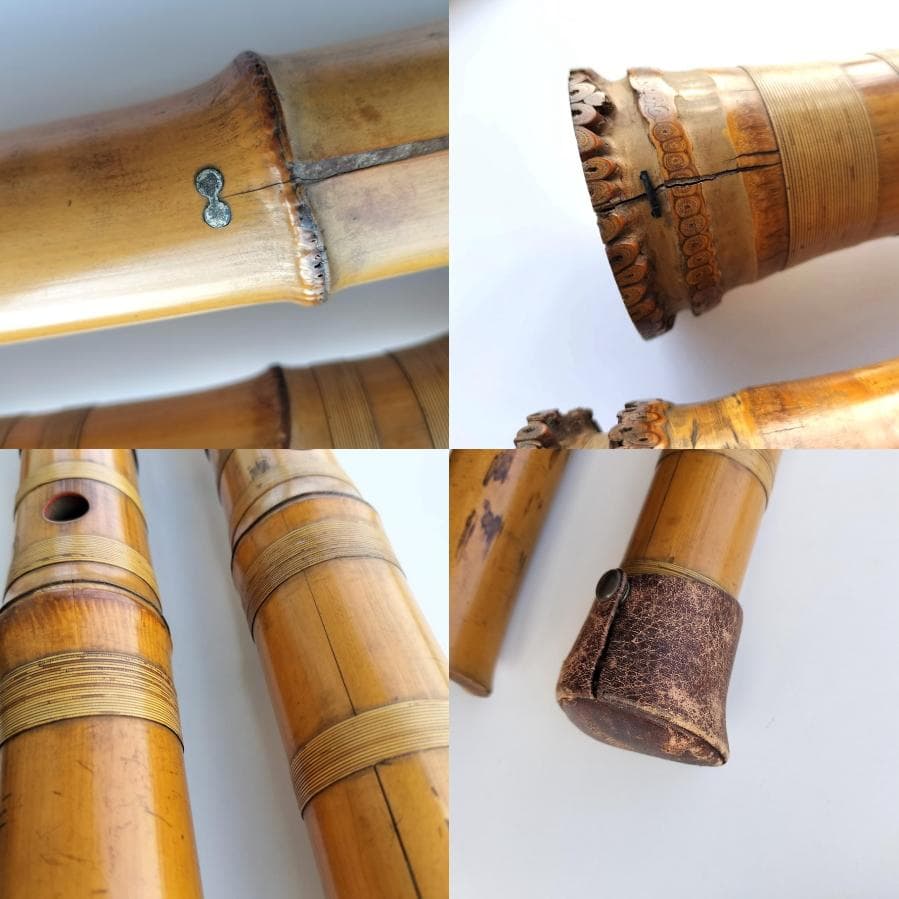 尺八　精華　2点　49cm　54cm　難あり