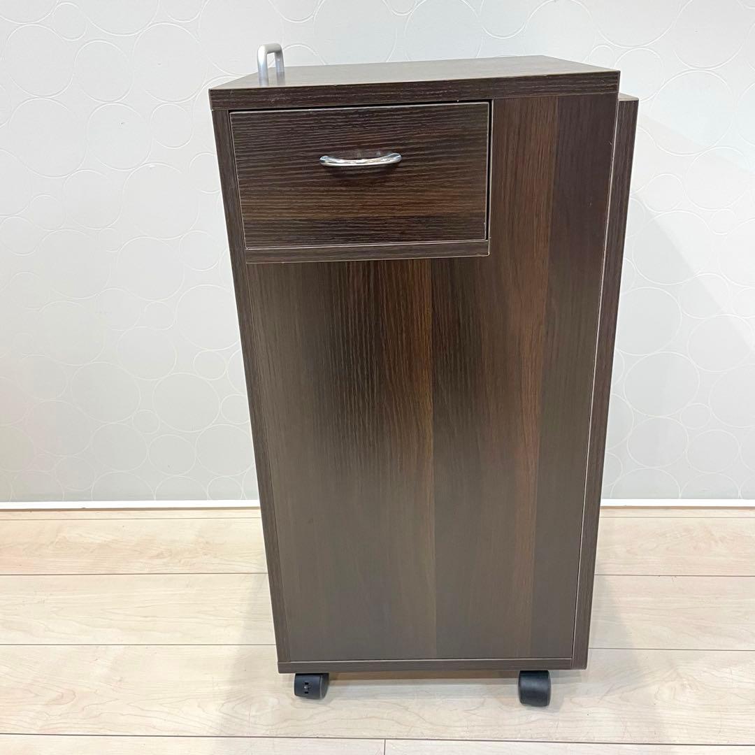 【美品】ETBELLA 折りたたみ ネイルテーブル キャスター付 ワゴンデスク