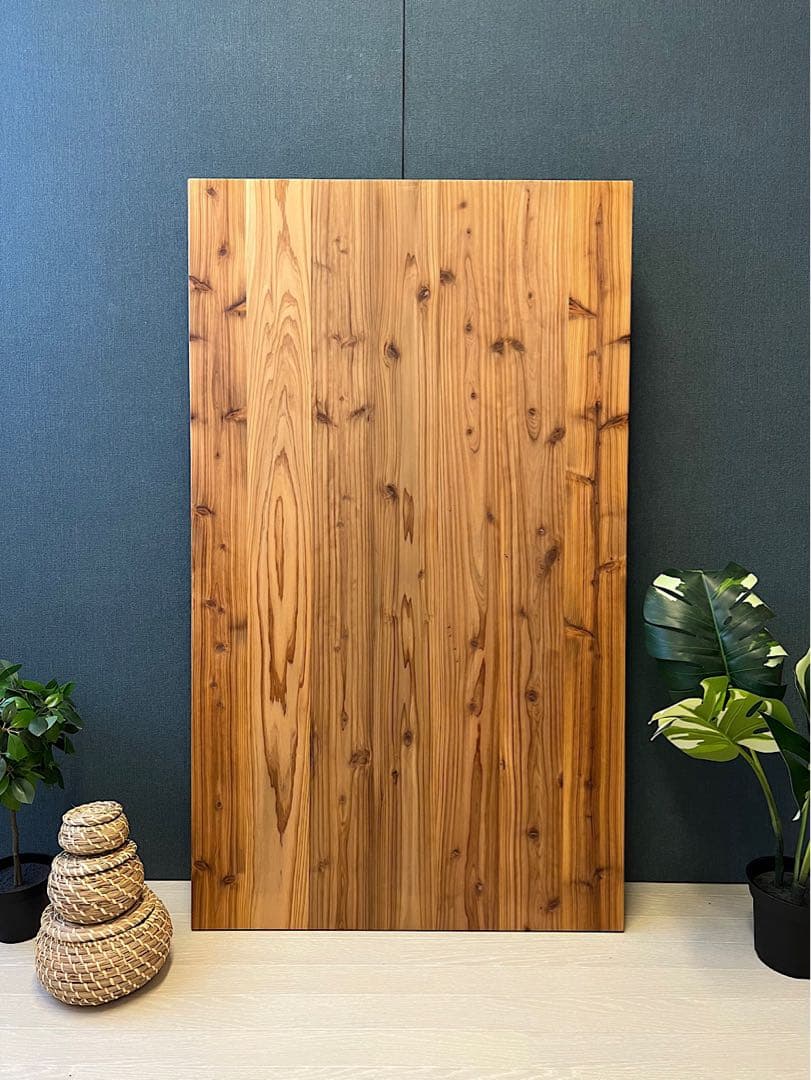 【オーダー】 ローテーブル 長方形 140cm 80cm 杉 折畳み脚 木組 角