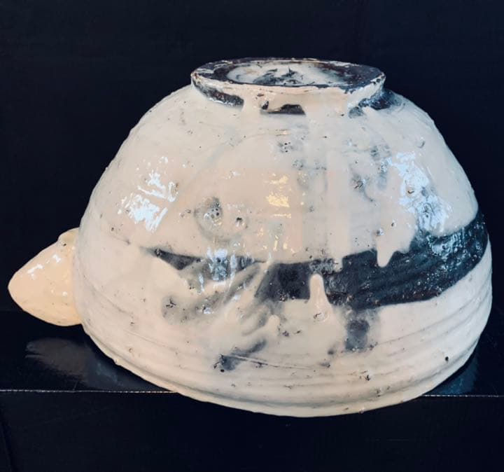 辻村史朗　粉引片口大鉢