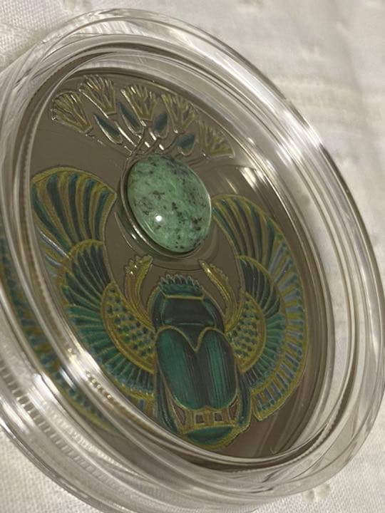 toru　2020　ニウエ　スカラベ　ジャスパー（碧玉）500個限定　銀貨