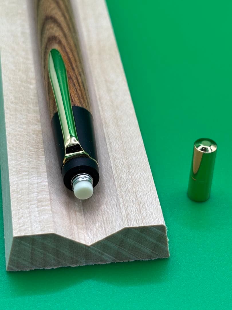 野原工芸　新型　旧クリップ　シャープペン　けやき　欅　ゴールド