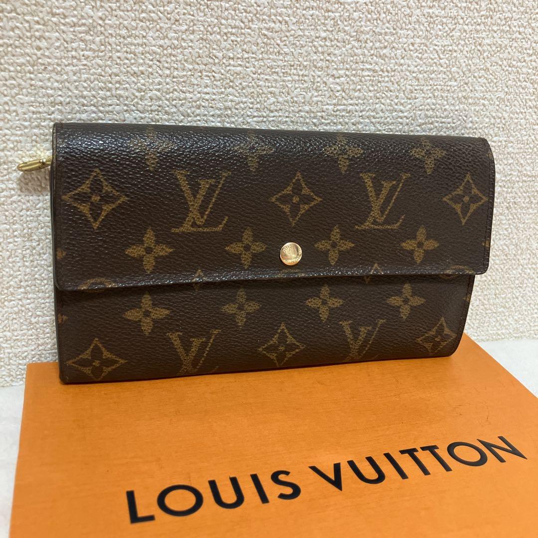 ✨美品✨ルイヴィトン 二つ折り 長財布 ポシェットポルトモネクレディ モノグラム