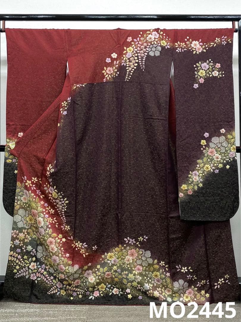 振袖 豪華 桐屋 翠山工房 金通し 金彩 辻が花 身丈164cm 撥水加工済