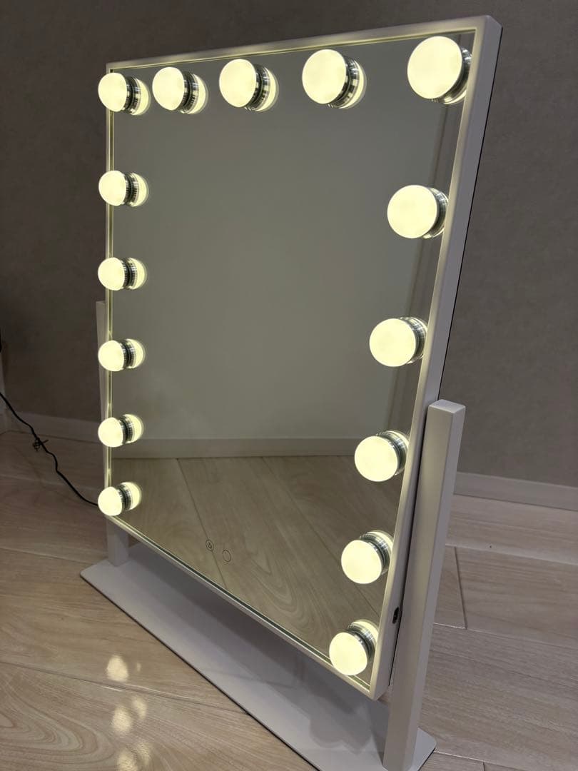 Francfranc ハリウッドミラー　Ｌサイズ　ホワイト