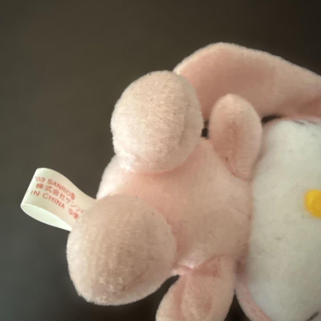 ミ*ク様 サンリオ　ハローキティ　ストラップ　ぬいぐるみ　2003年　うさぎ　ラ