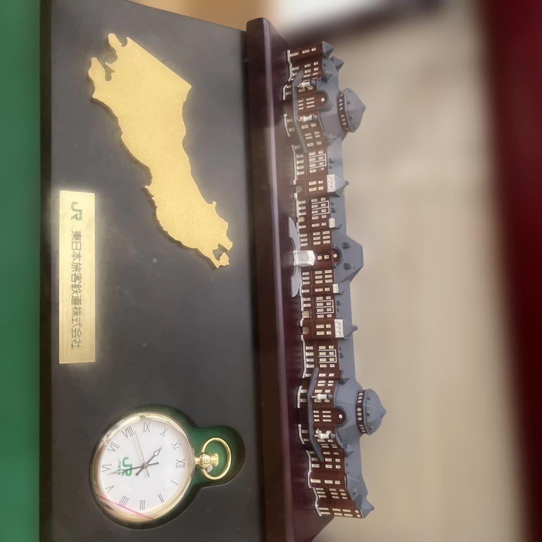 JR 退職記念品 懐中時計 東京駅と日本地図 デザイン付き