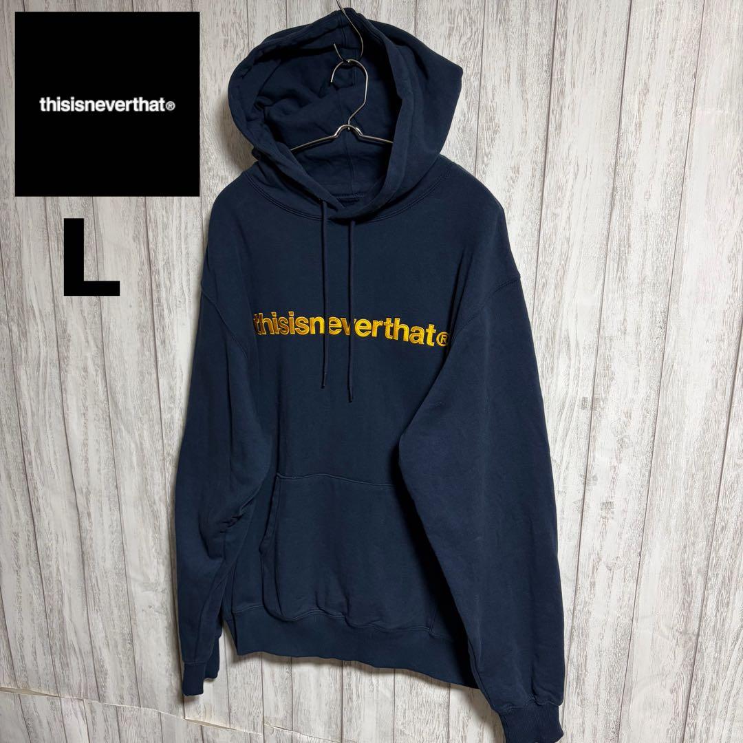 りょうしゅん thisisneverthat 刺繍ロゴ パーカー L