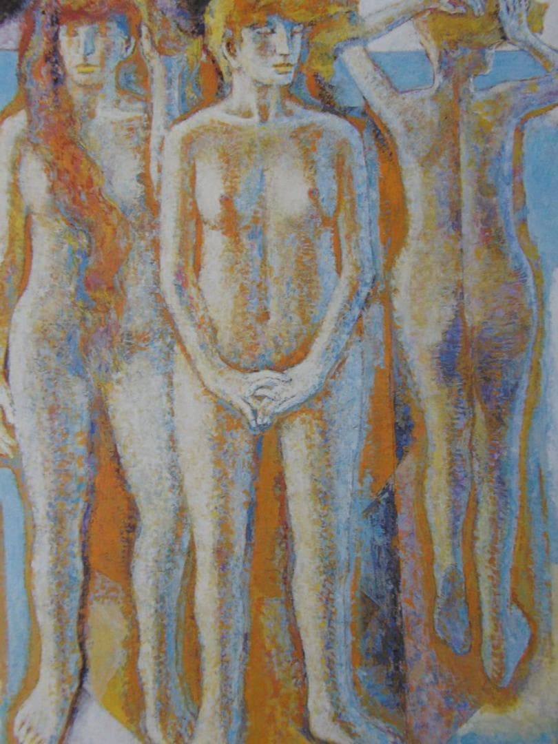 小川博史、【スニオンの三女神】、希少な額装用画集より