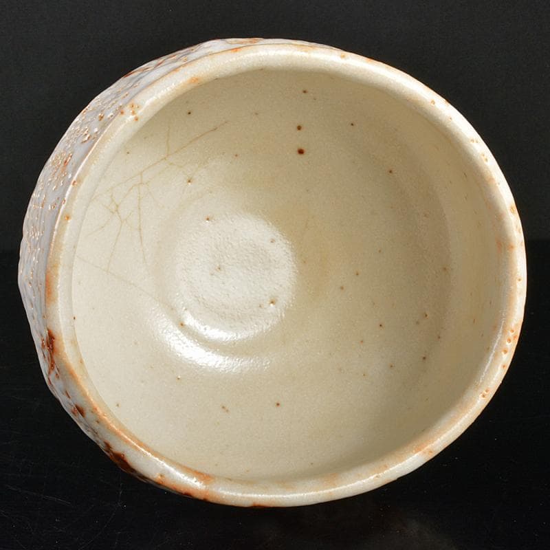 加藤唐九郎　一無斎（一ム斎）作　古志戸窯　志野茶碗　清水公照極め箱　FR7282