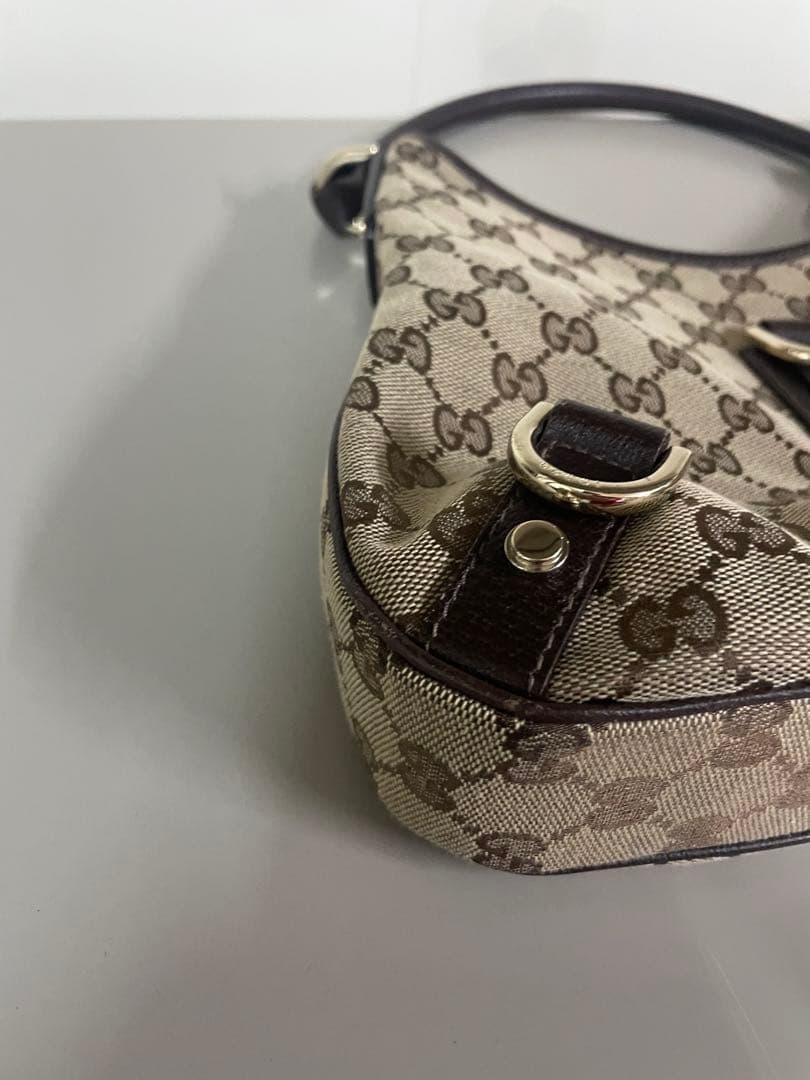 ❷美品 グッチハンドバッグ GGキャンバス GUCCI