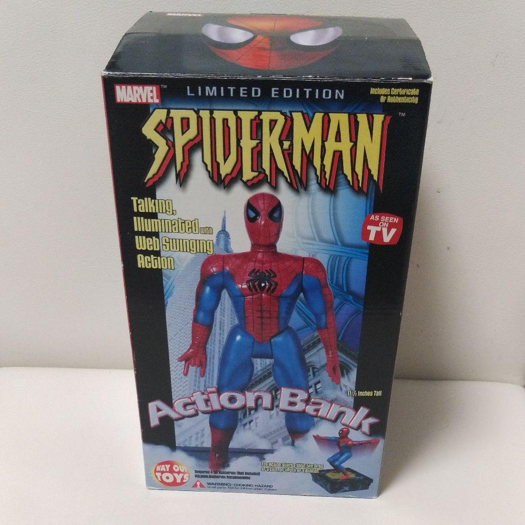レトロ　フィギュア　スパイダーマン　WAY OUT TOYS アクション貯金箱