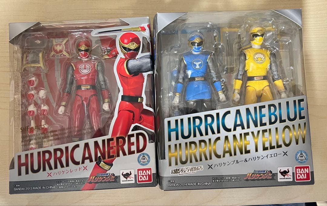s.h.figuarts ハリケンレッド、ハリケンブルー&ハリケンイエロー