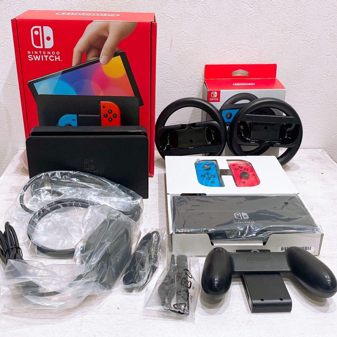 Switch本体＋付属品、周辺機器　Joy-Conハンドル2個セット