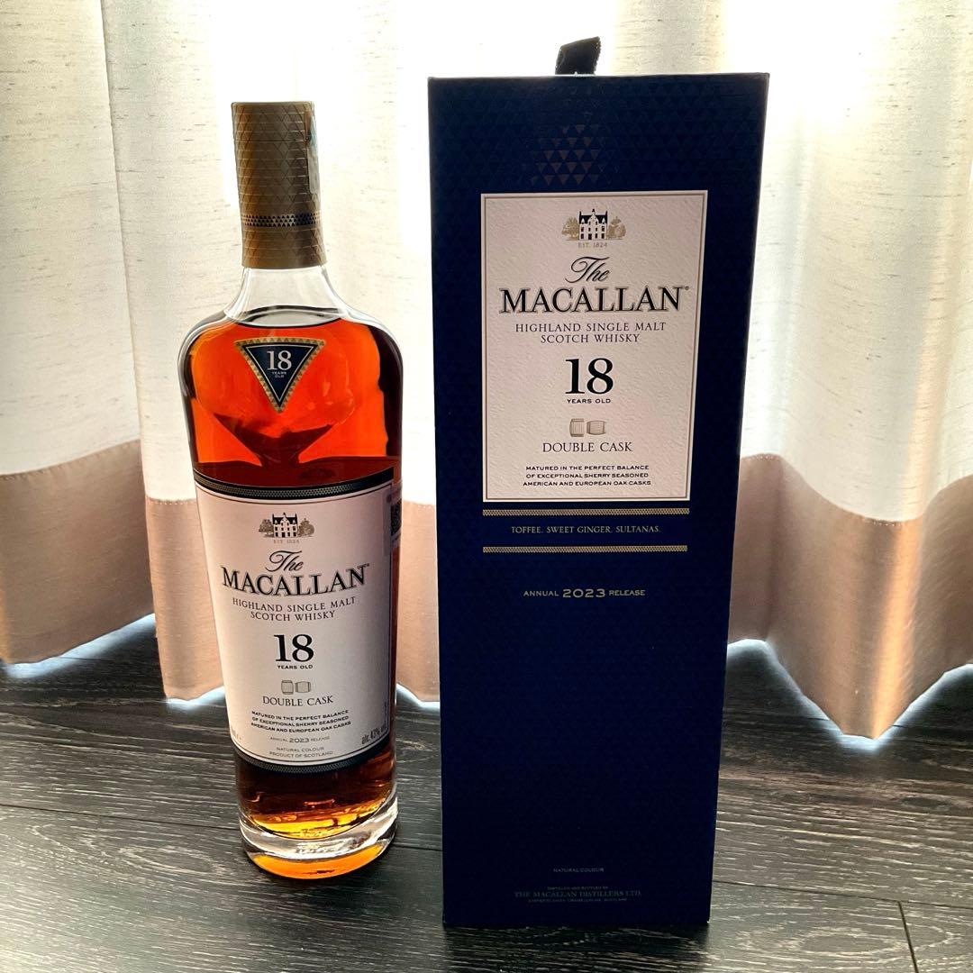 ザ・マッカラン ダブルカスク18年 700ml 2023年リリース　新品未開封