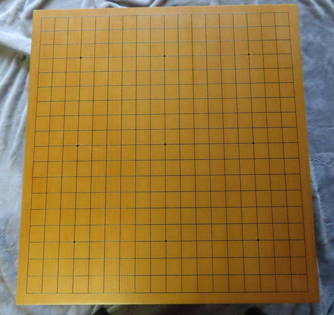 高級碁盤セット（本榧碁盤　天地柾7.8寸、碁石）