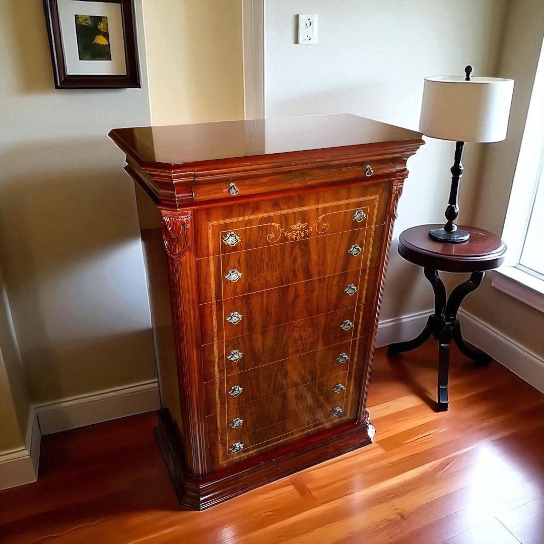 高級　チェスト ヨーロピアン 象嵌 アンティーク コンソール