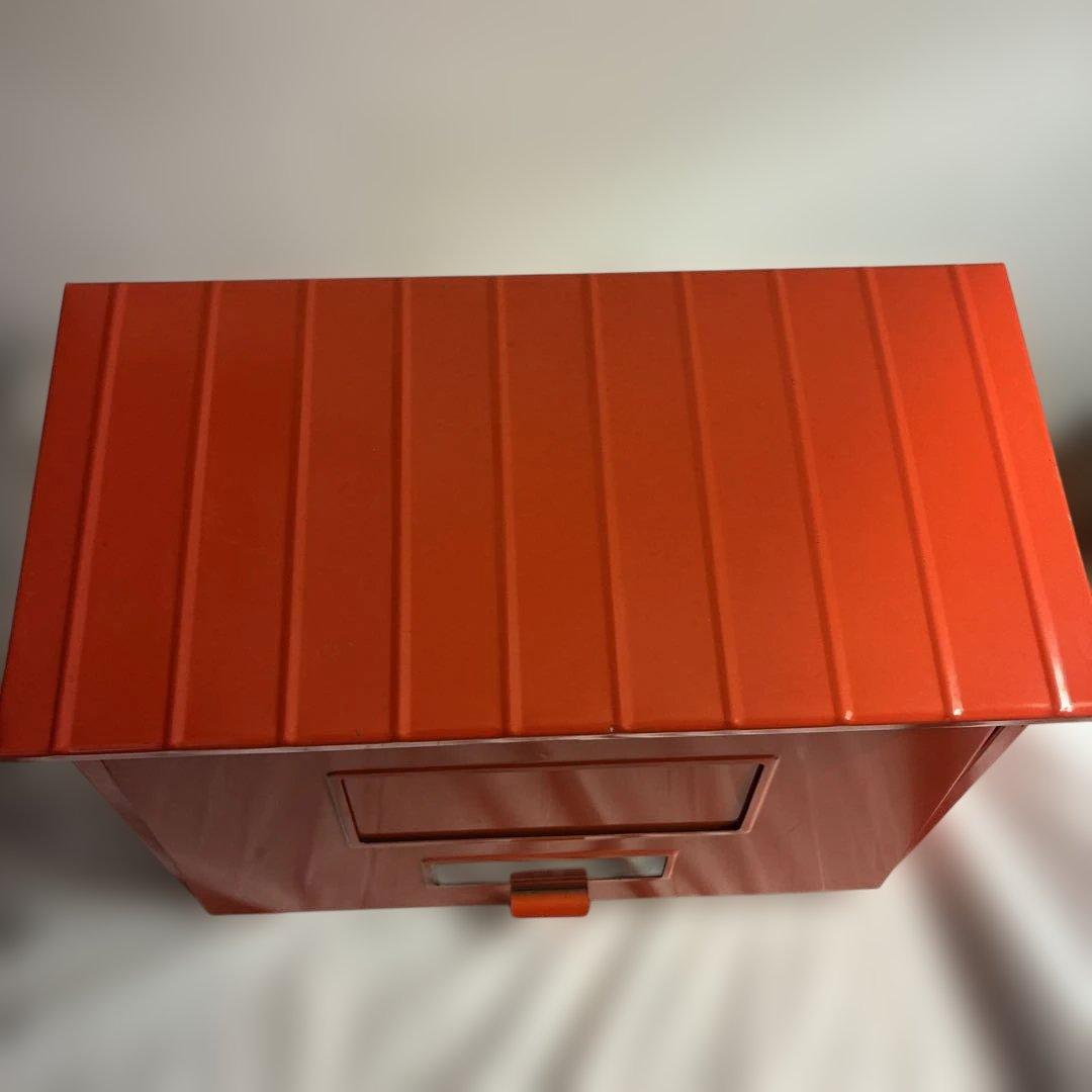 比較的美品　昭和レトロ 郵政省標準規格品 郵便受け 赤ポスト スチール製