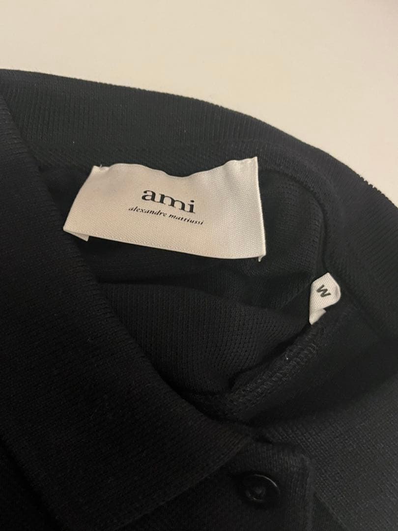 【新品】アミパリス　Amiparis　ポロシャツ　Tシャツ　黒 Mサイズ