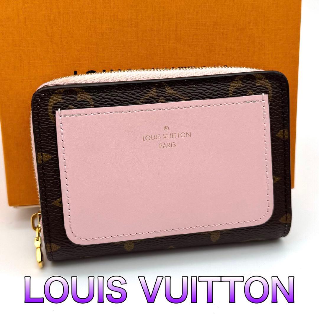 ルイヴィトン モノグラム ポルトフォイユルー 折り財布 ローズバレリーヌ ピンク