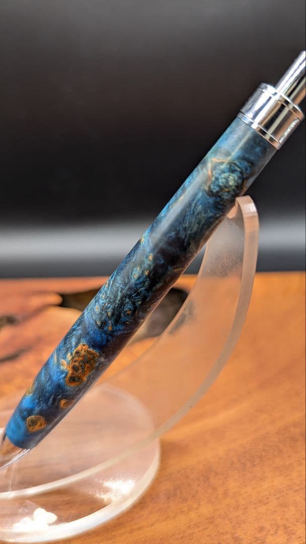 585スタビライズドウッドバーチバール　木軸シャーペン　ボールペン