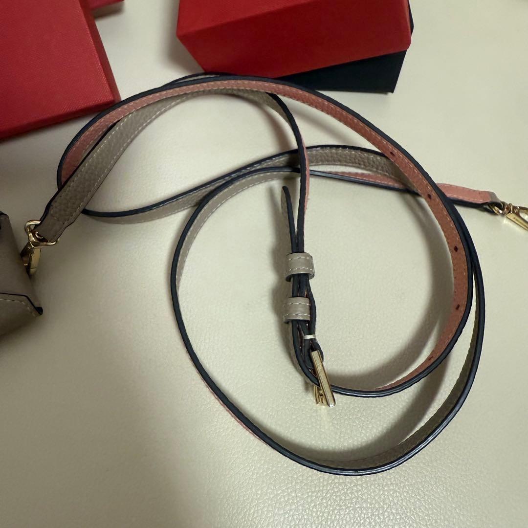 【美品】 ボナベンチュラ スター チェーンキーホルダー シュリンク グレージュ