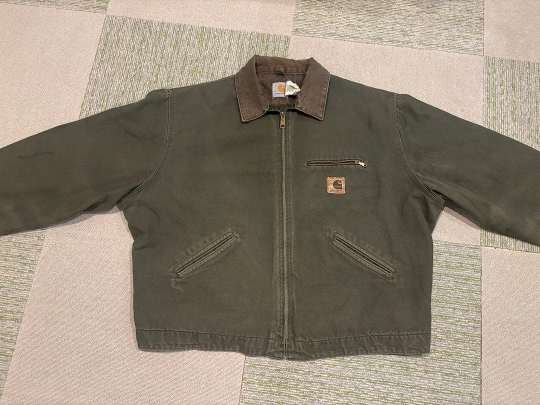 90s Carhartt J97 MOS 2XL デトロイトジャケット モス