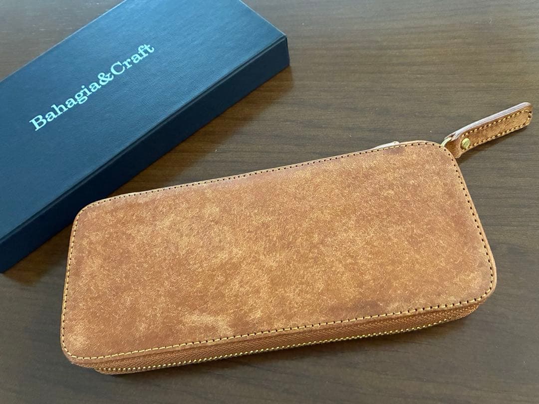 バハギア　ラウンドジップ型　プエブロ　コニャック