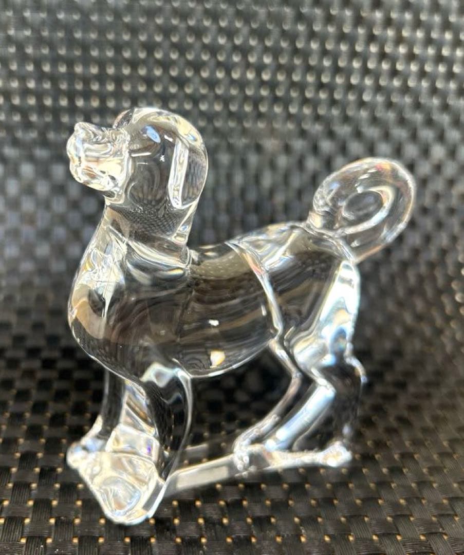 【美品】バカラ　baccarat 干支　犬　置物　ガラス　クリスタル
