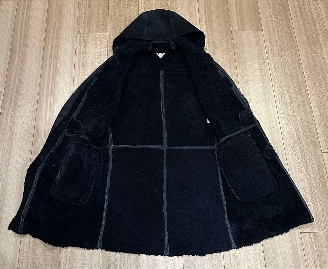 RHC ロンハーマン リアルムートン　ダッフルコートフード付き　ネイビー　M