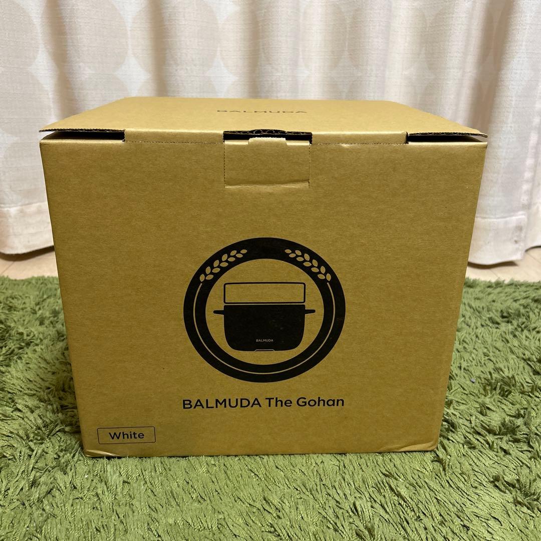 新品 バルミューダ ザ ゴハン 3合炊き 炊飯器 K03A-WH ホワイト
