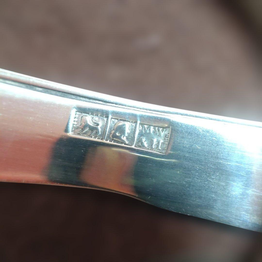 1850年代　折り畳みナイフ　銀製　アンティーク　シルバー　925　スターリング