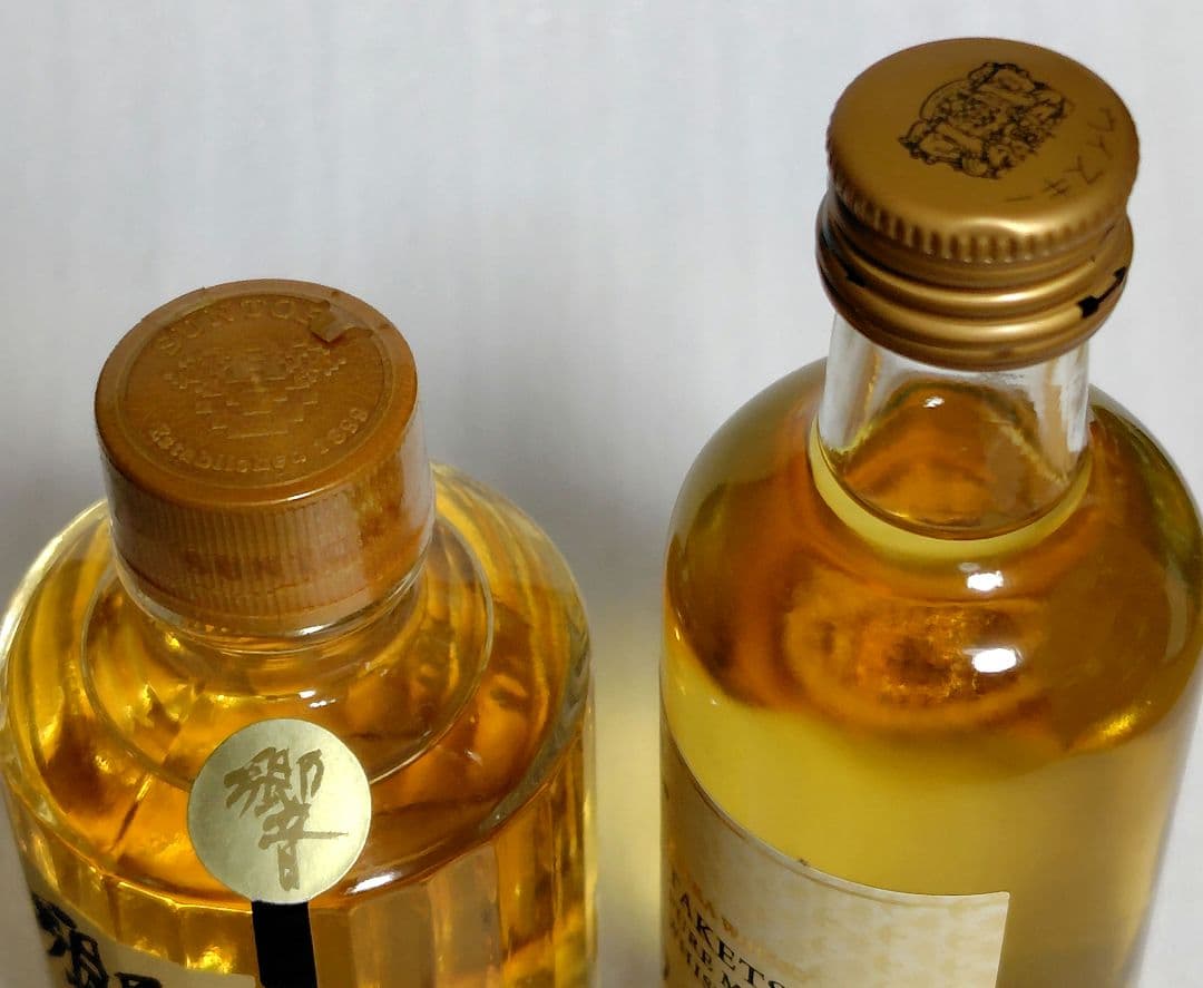 響　旧ラベル　金キャップ　50ml　43%　ニッカ　竹鶴　50ml　43%