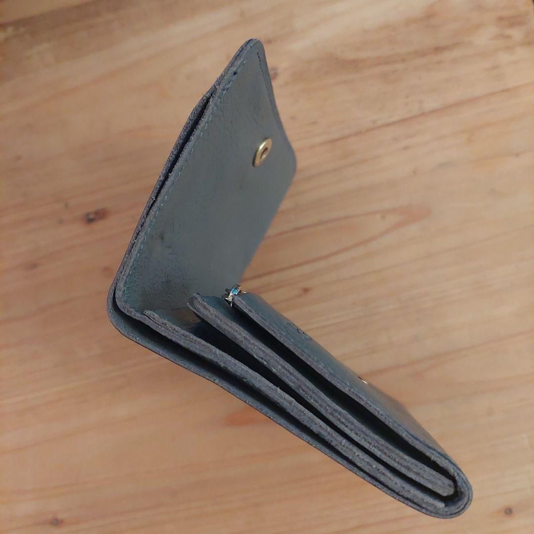 イルビゾンテ IL BISONTE 二つ折り財布 ミドルウォレット グレー