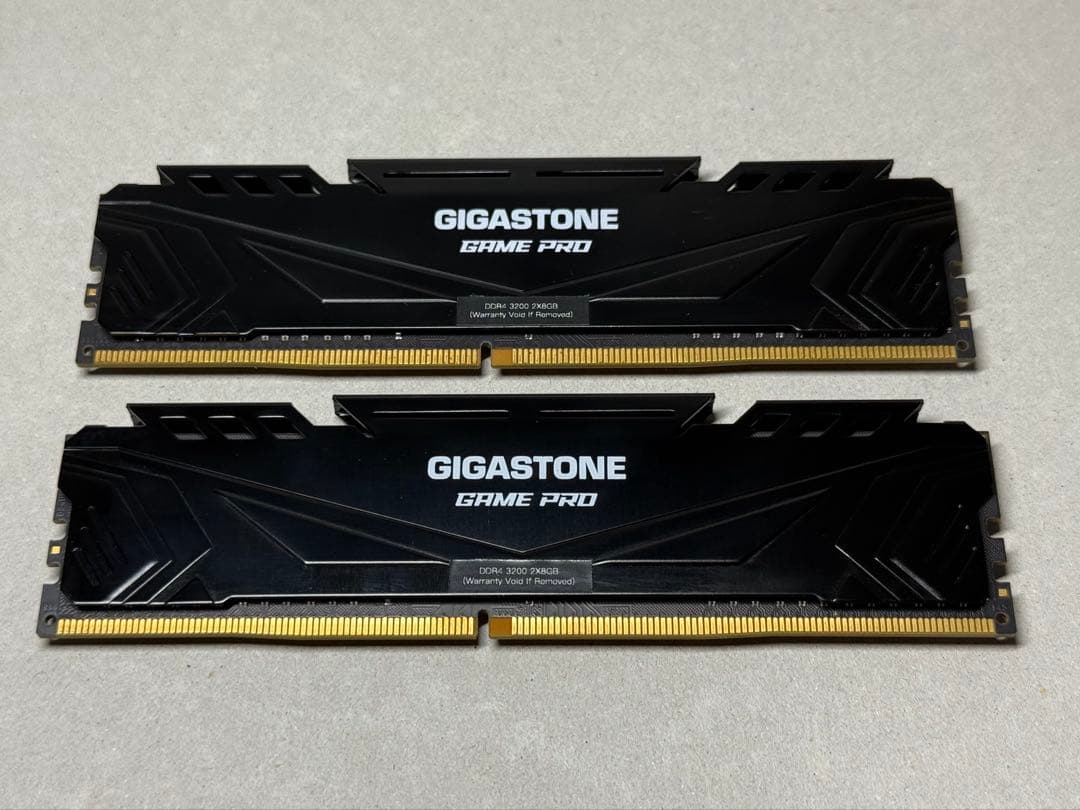 DDR4 3200 8GB 2枚　GIGASTONE GAMEPRO