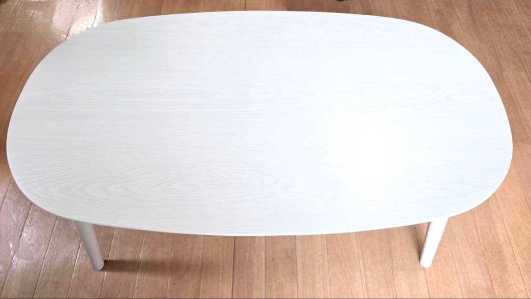 折りたたみこたつテーブル 90×50cm ホワイト