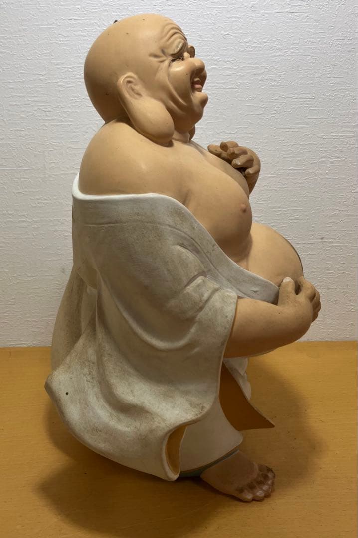 【置物】七福神　布袋様　陶器製　縁起物　アンティーク