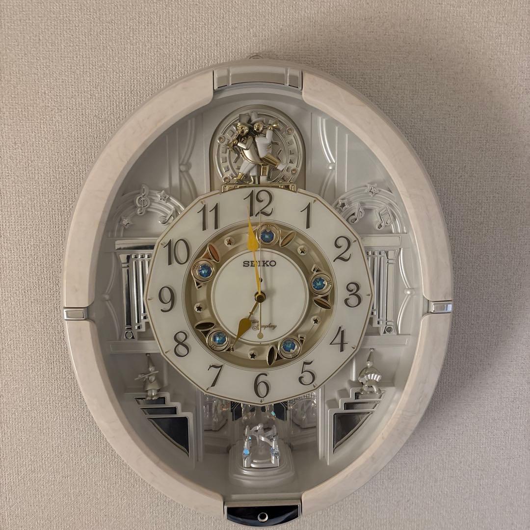 SEIKO 壁掛け時計 楕円形 ホワイト