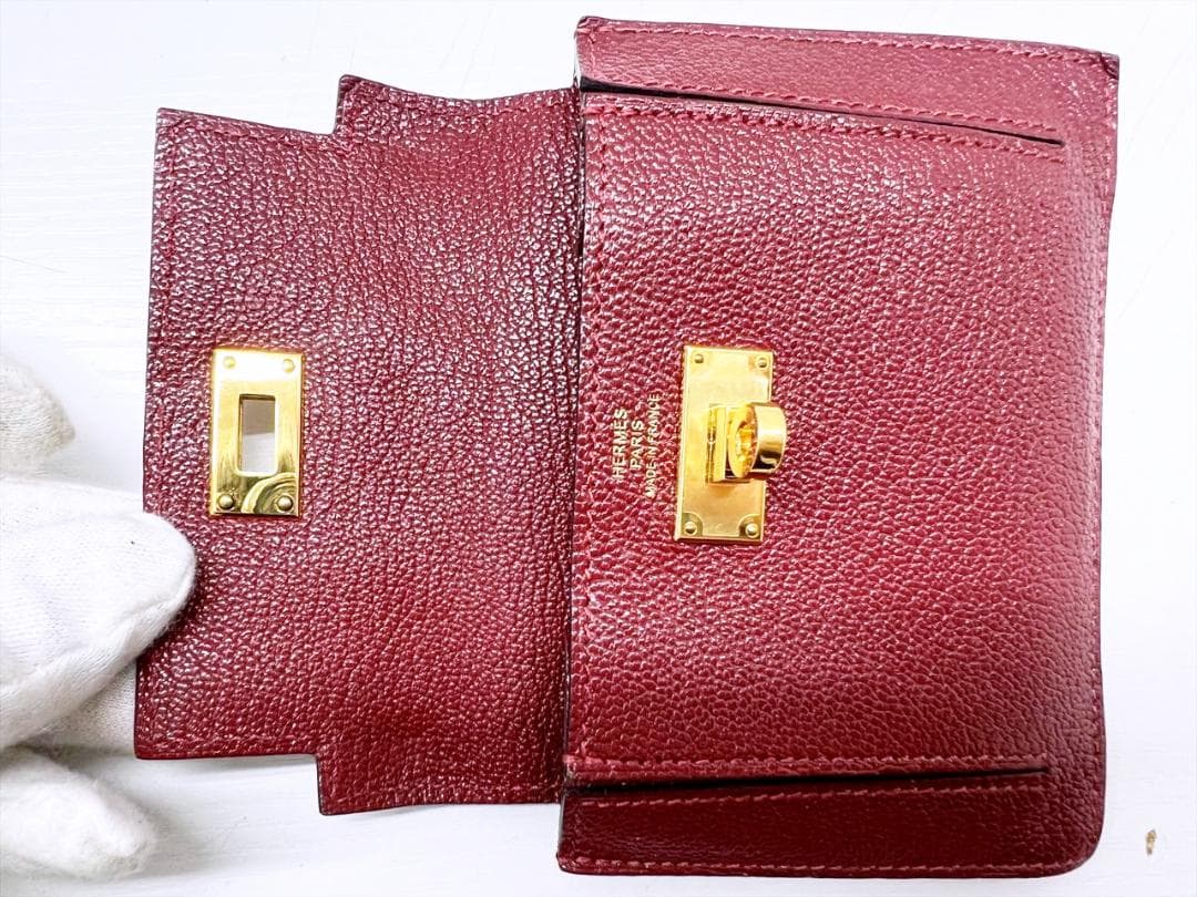美品　HERMES　エルメス　ケリーポケット　シェーブル　Ｙ　財布　ケース