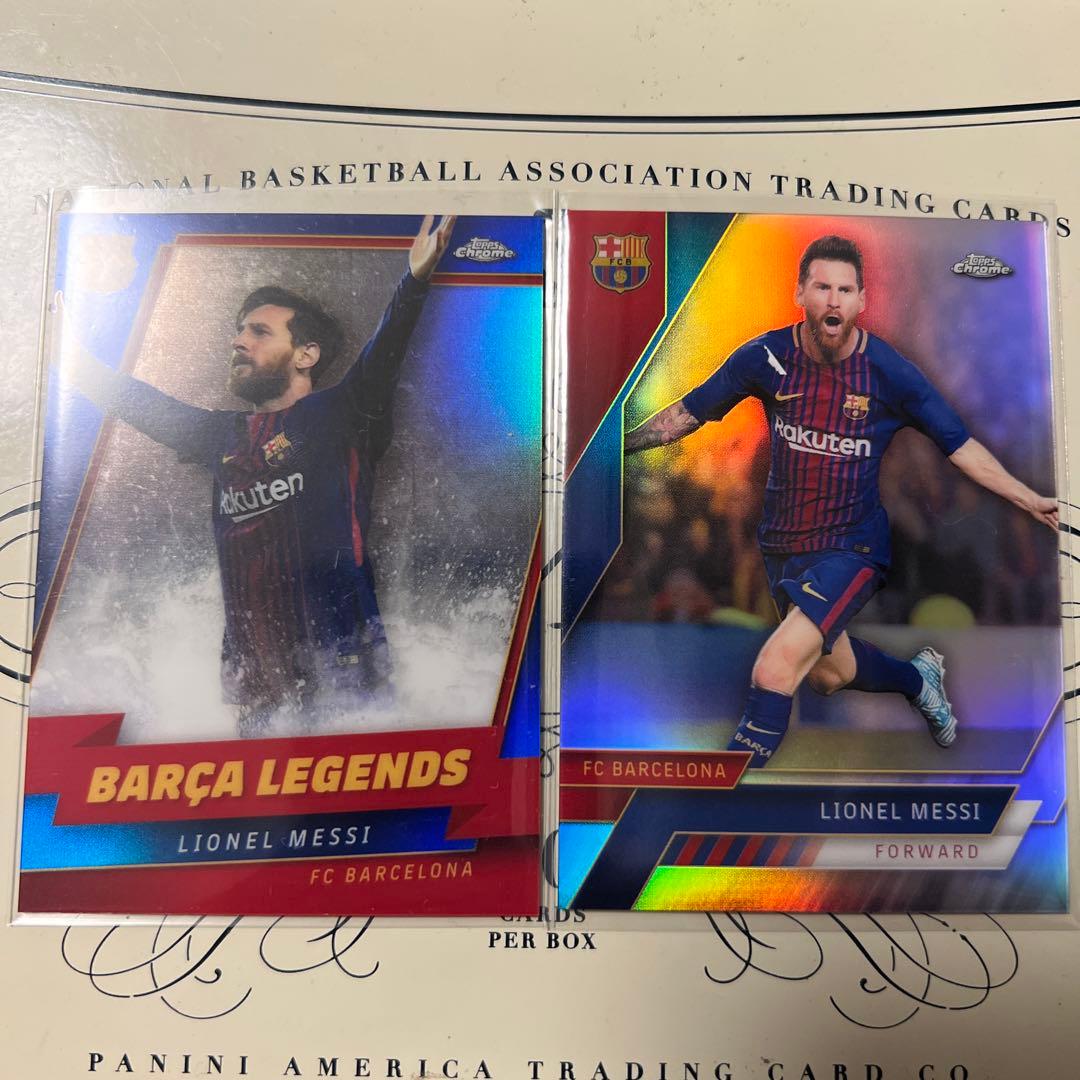 リオネル メッシ Topps Chrome バルセロナ リフラクター 2枚セット