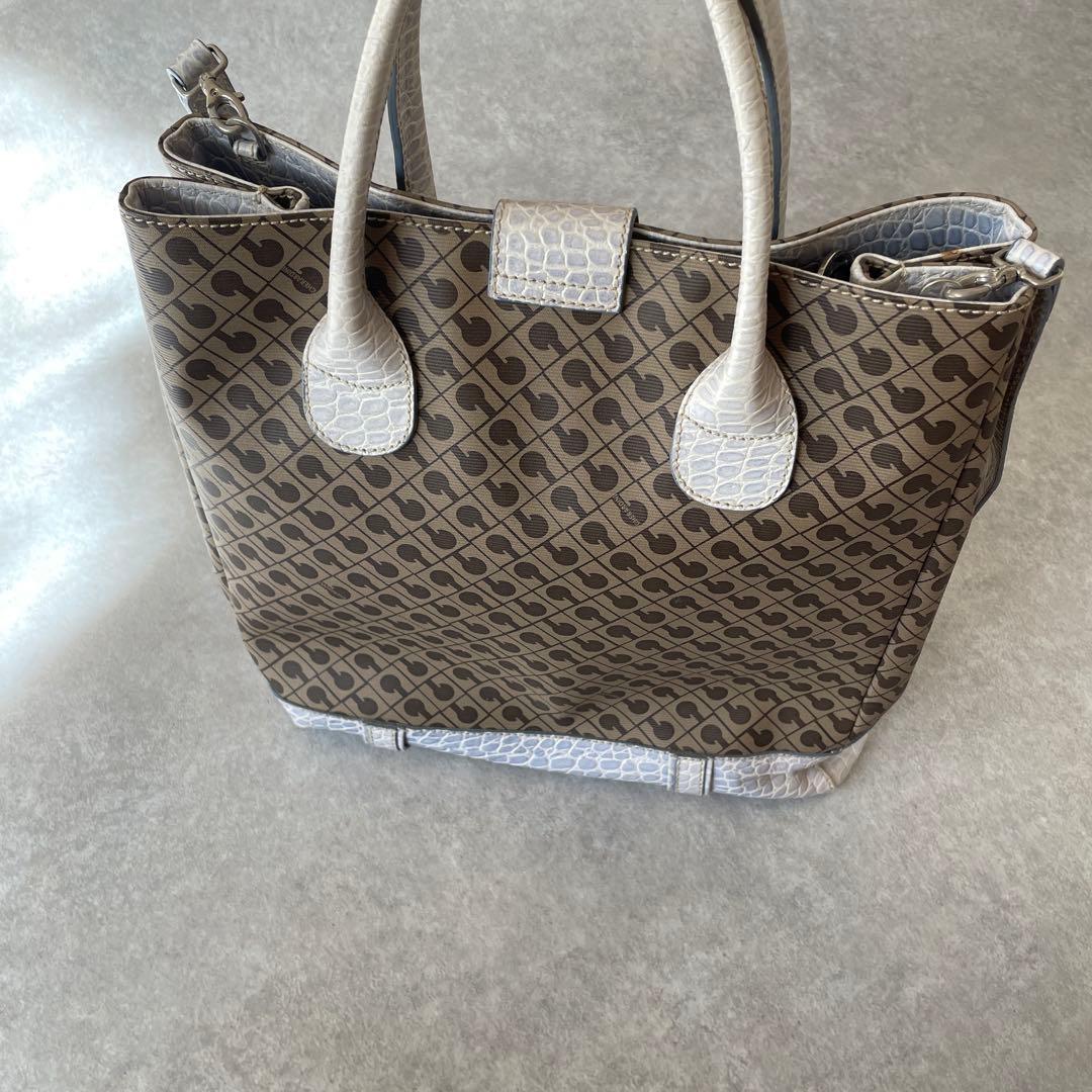 美品【希少】GHERARDINI ゲラルディーニ クロコ レザー トートバッグ