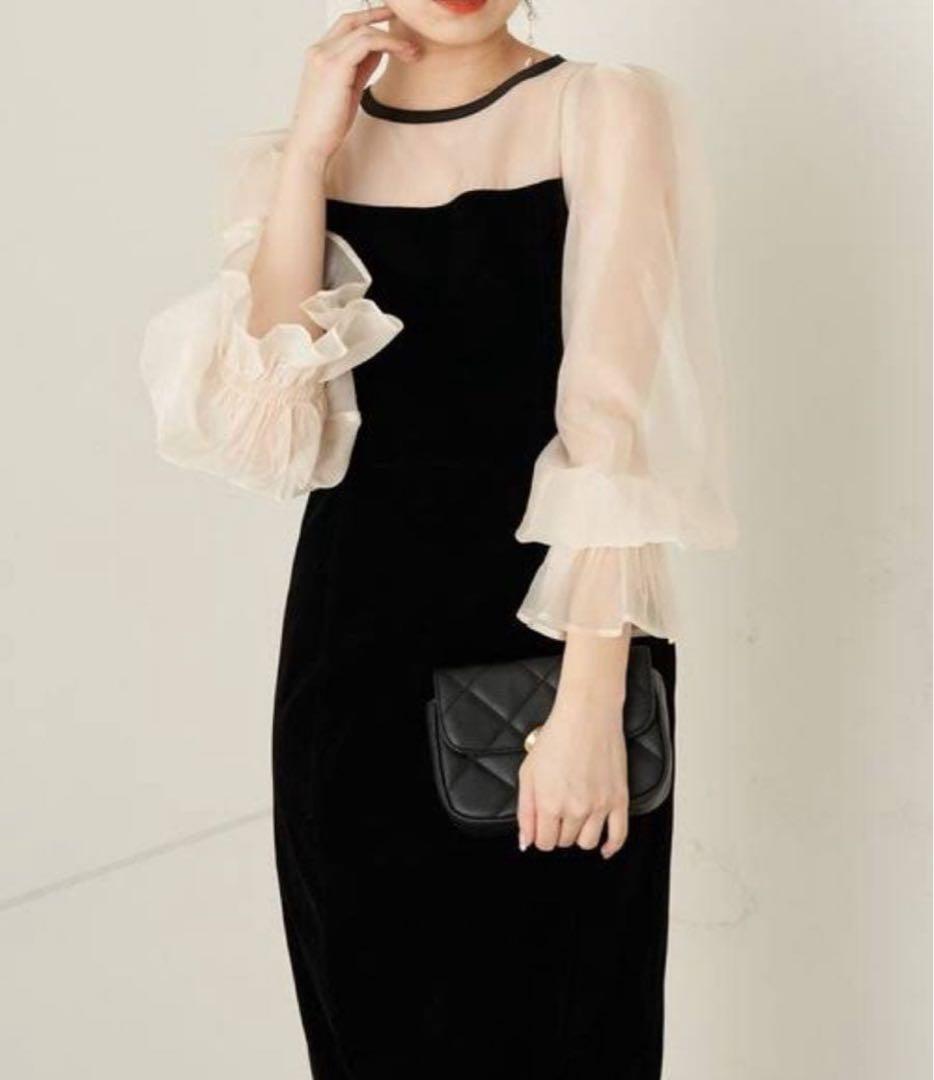 Chico オケージョンドレス　結婚式　パーティ　ブラック