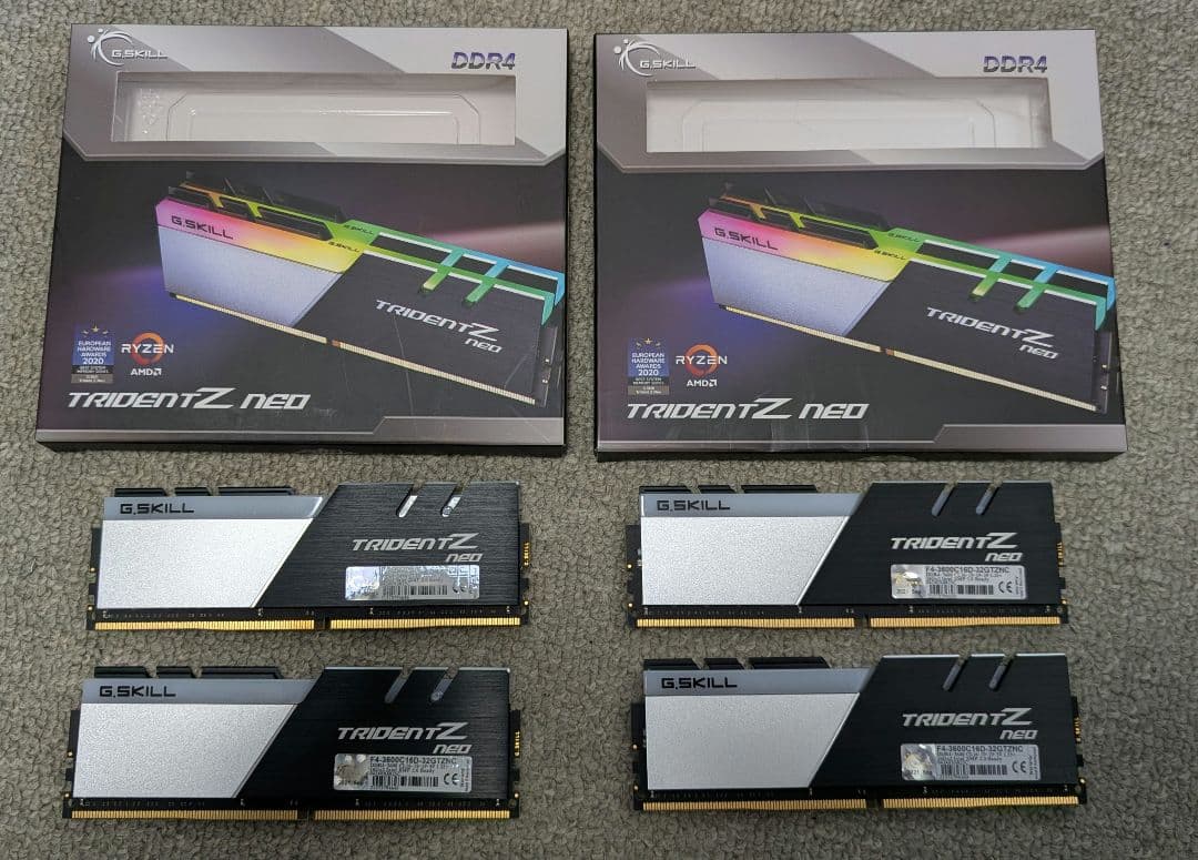 G.SKILL TRIDENT Z NEO DDR4 4枚セット