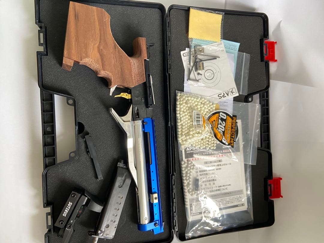 エアガンAPS3 マルゼンリミテッドエディション2017 左手用木製グリップ